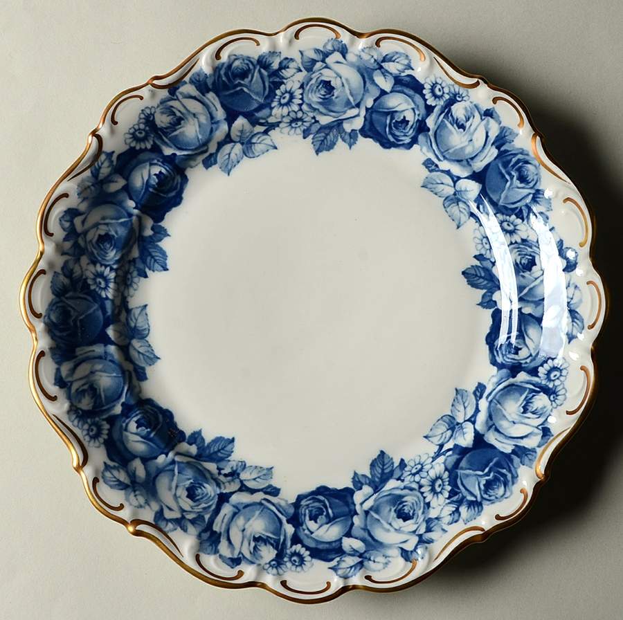 Heirloom Blue Luncheon Plate by Schumann - Bavaria-1