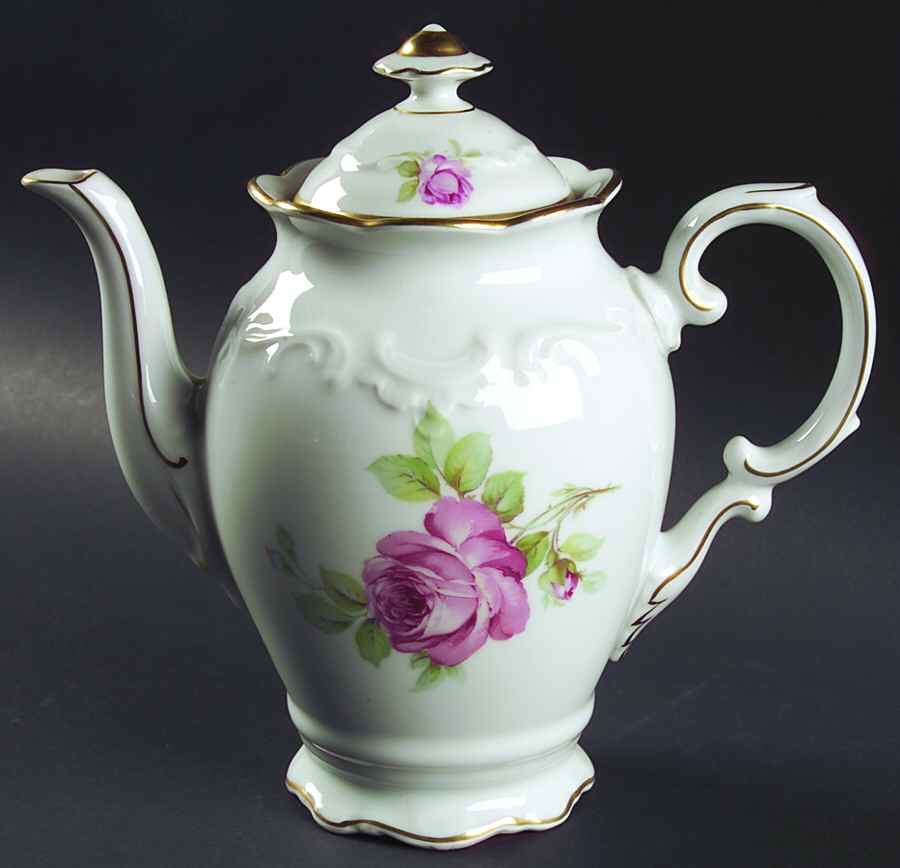 La Vie En Rose Coffee Pot & Lid by Schumann - Bavaria-1