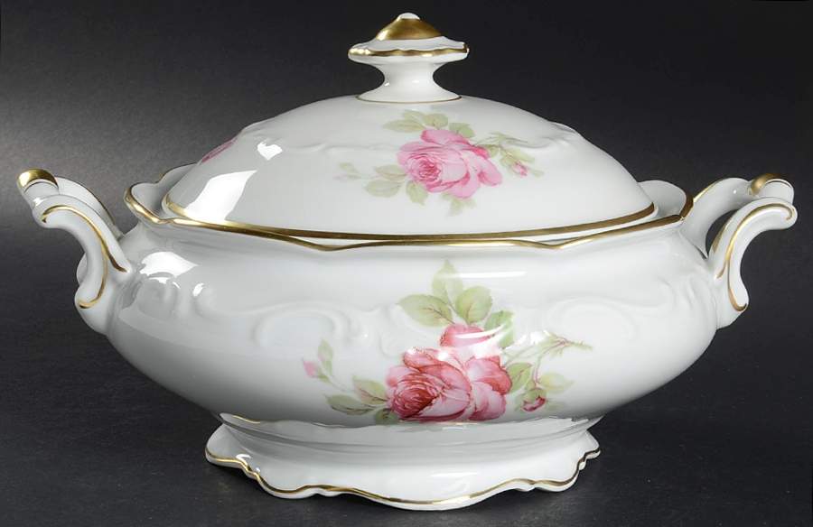 La Vie En Rose Round Covered Vegetable by Schumann - Bavaria-1