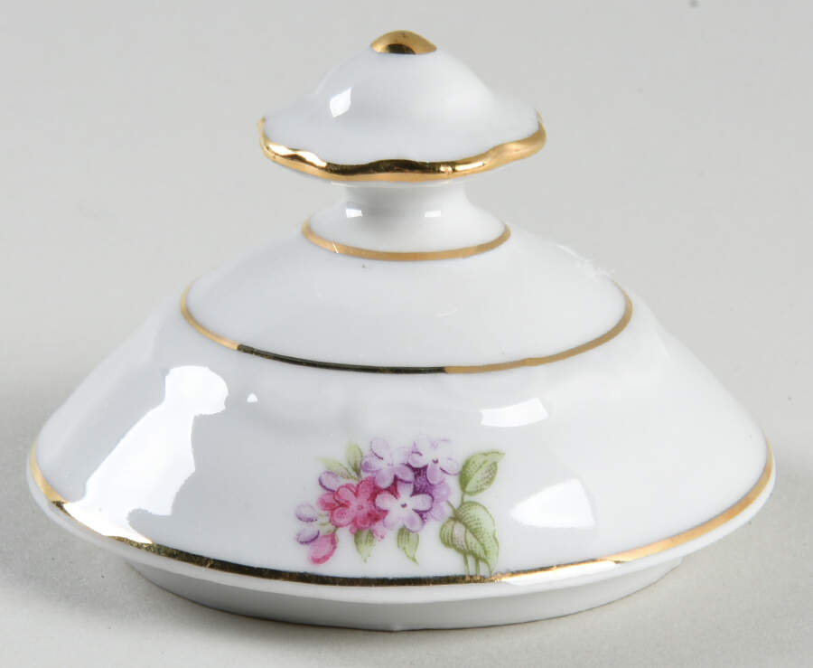 Lilac Lid for Sugar Bowl by Schumann - Bavaria-1