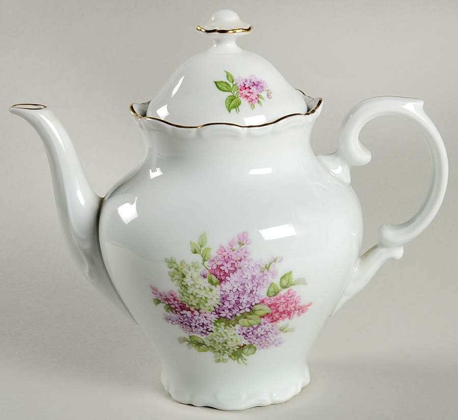 Lilac Teapot & Lid by Schumann - Bavaria-1