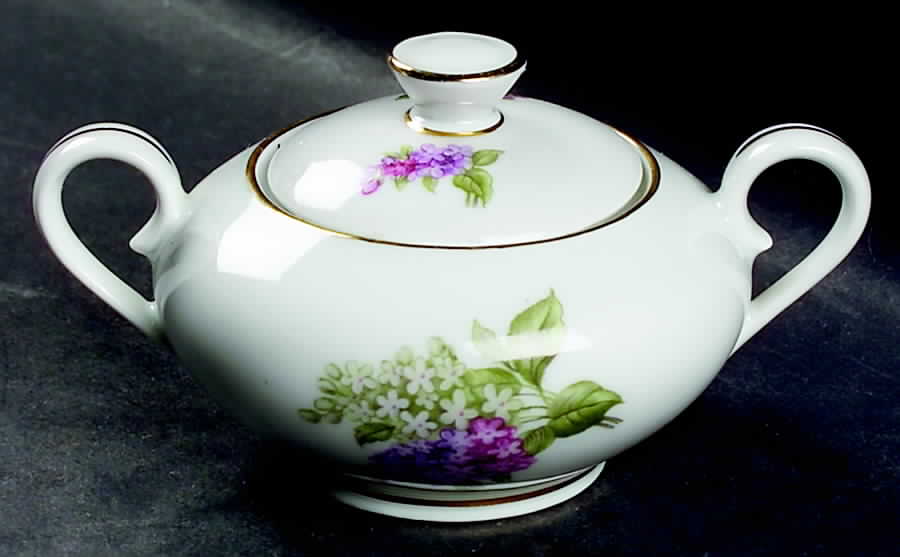 Lilac Time Mini Sugar Bowl & Lid by Schumann - Bavaria-1