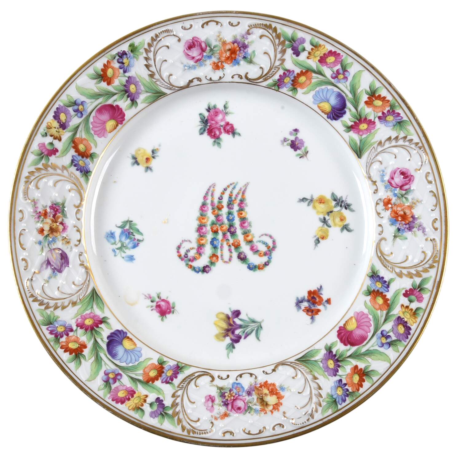 Maria Antoinette 12" Chop Plate (Round Platter) by Schumann - Bavaria-1