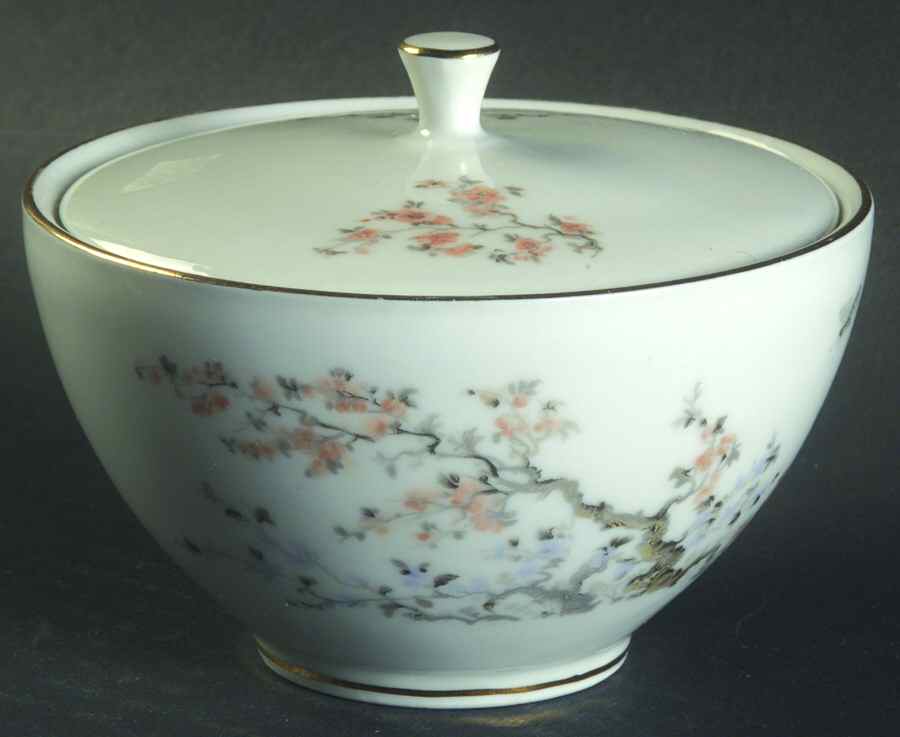 Mandarin Sugar Bowl & Lid by Schumann - Bavaria-1