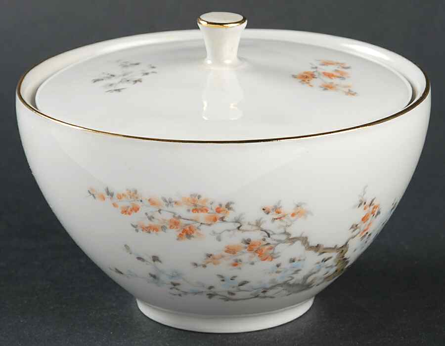 Mandarin Sugar Bowl & Lid by Schumann - Bavaria-1