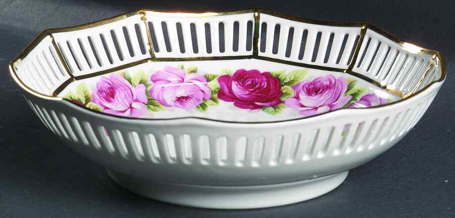 Melrose 7'' Pierced Round Bowl by Schumann - Bavaria-1