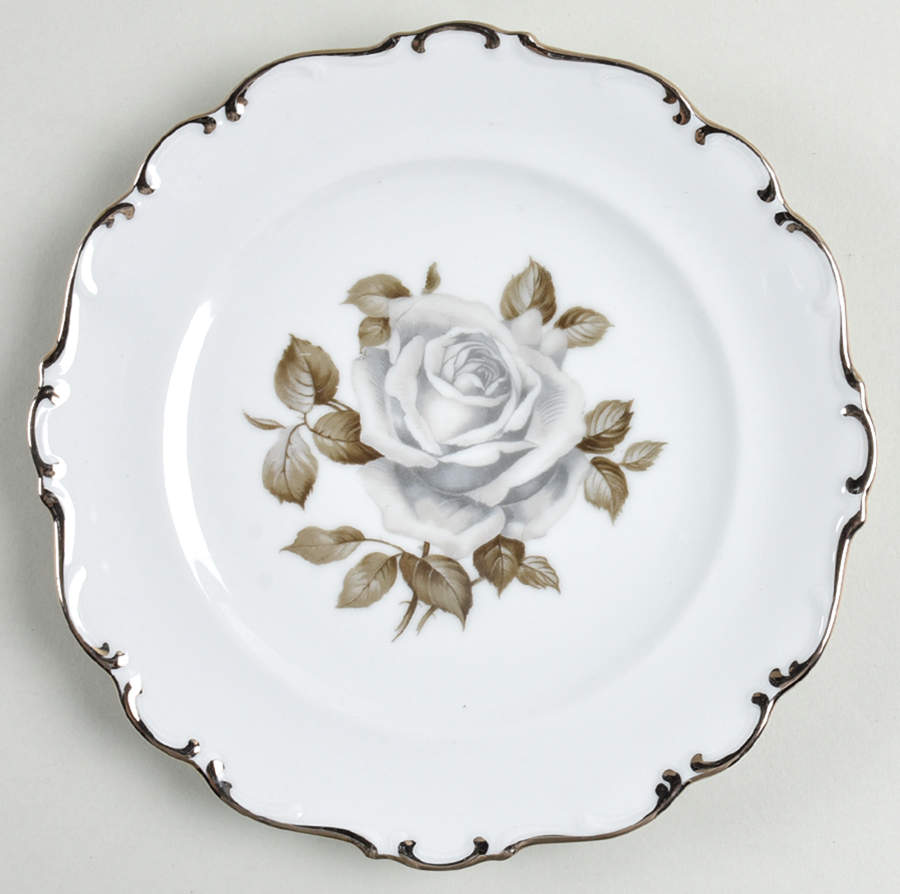 Moon Rose Salad Plate by Schumann - Bavaria-1