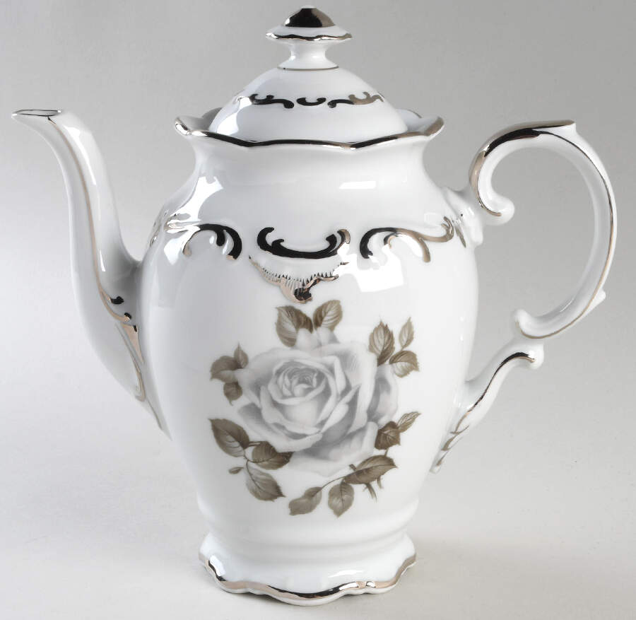 Moon Rose Coffee Pot & Lid by Schumann - Bavaria-1