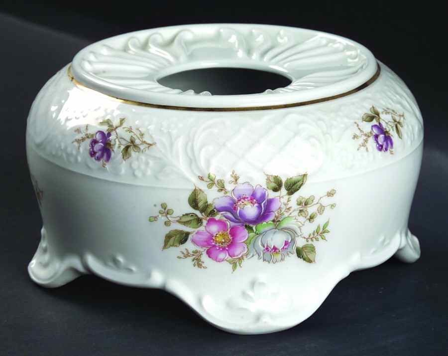 Mountain Rose China Warmer Stand by Schumann - Bavaria-1