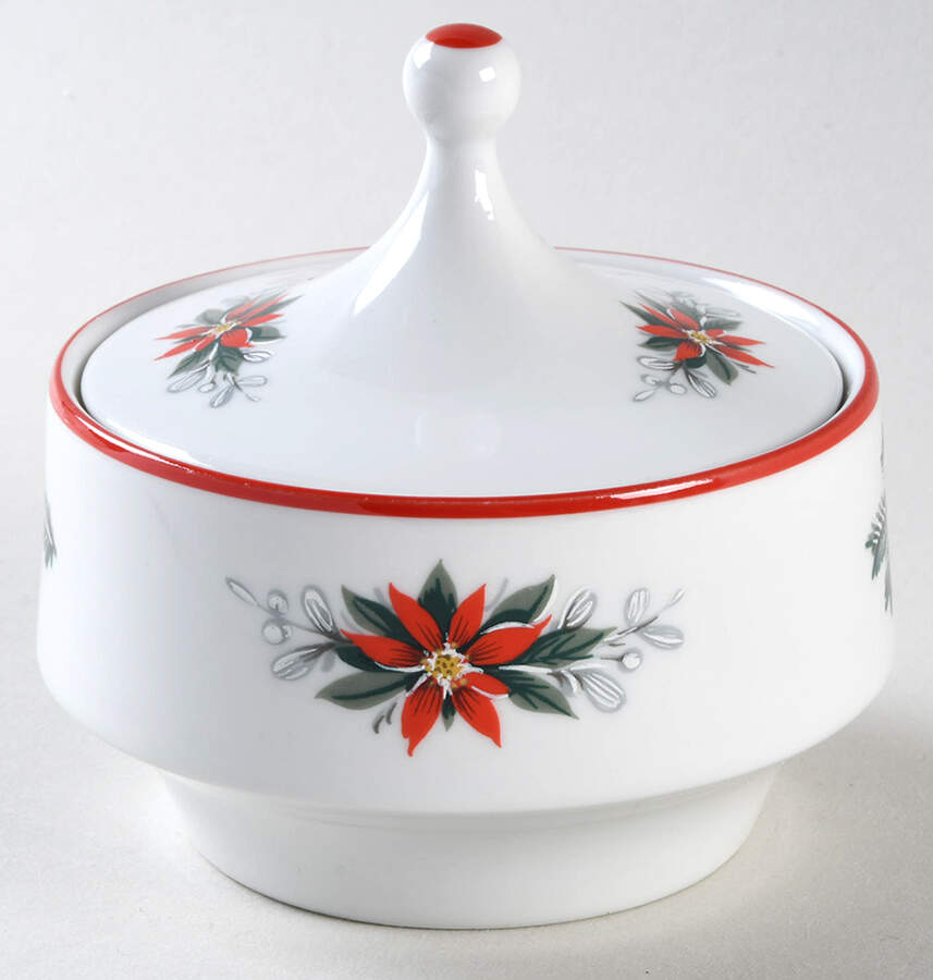 Noel Sugar Bowl & Lid by Schumann - Bavaria-1