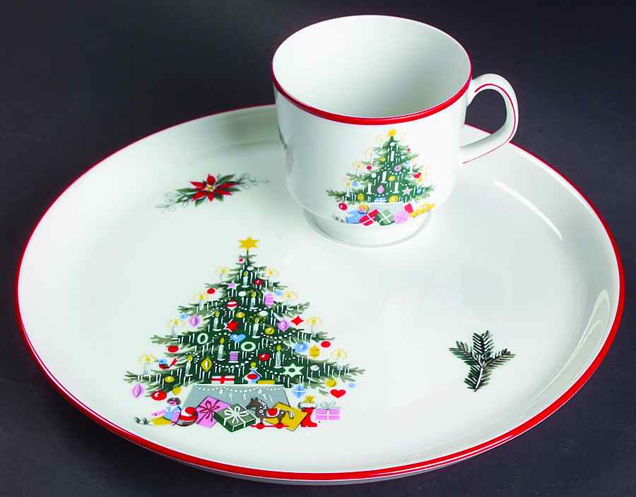 Noel Snack Plate & Cup Set by Schumann - Bavaria-1