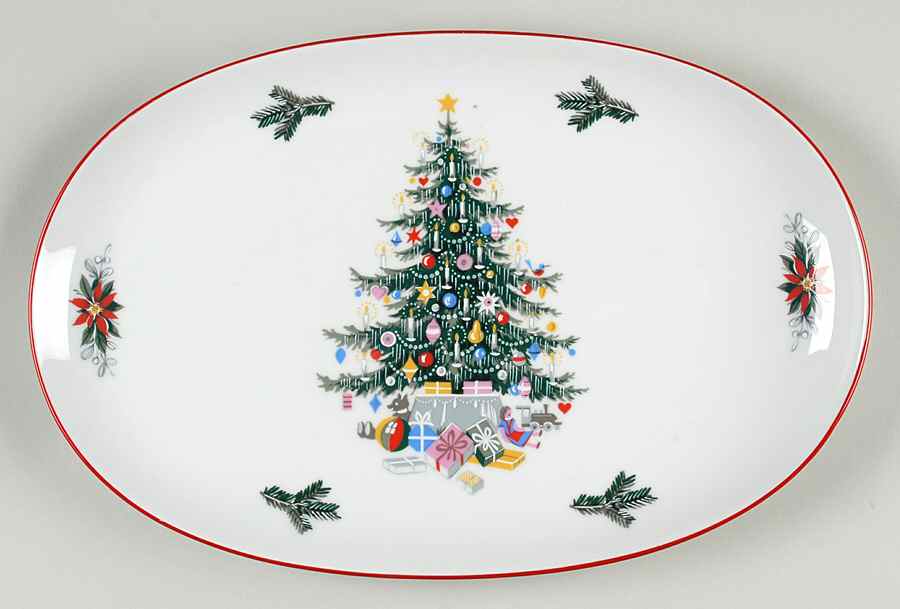 Noel 13" Oval Serving Platter by Schumann - Bavaria-1