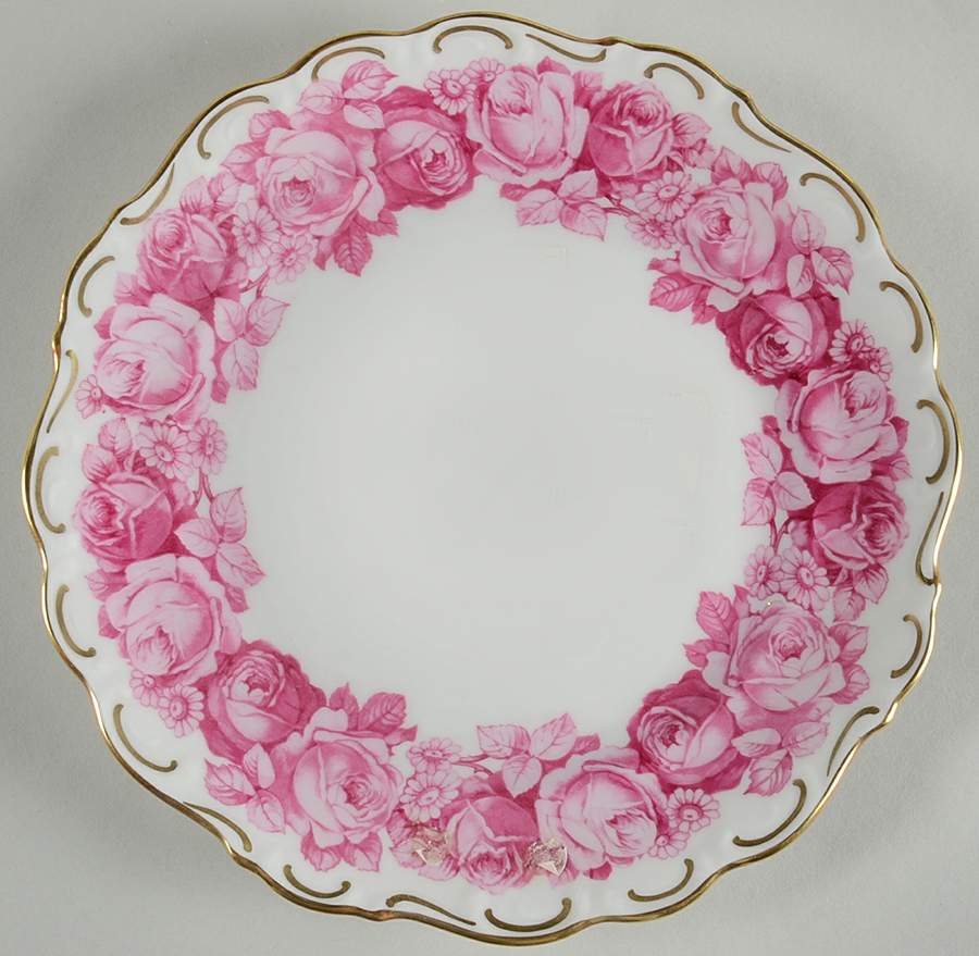 Old Rose Salad Plate by Schumann - Bavaria-1