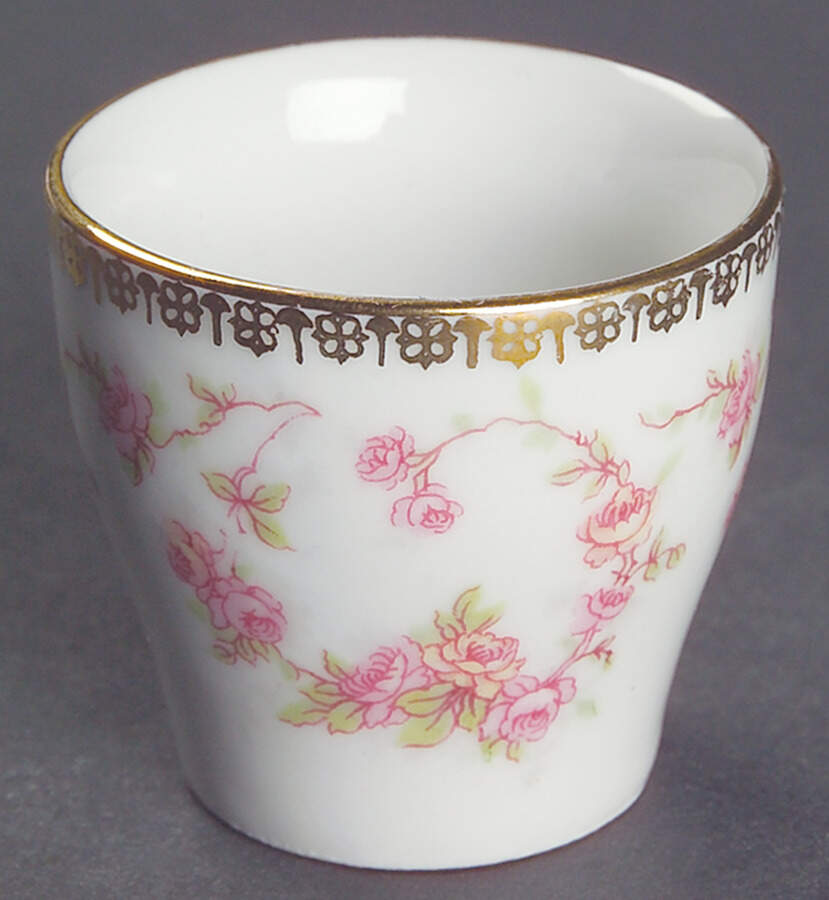 Original Bridal Rose Single Egg Cup by Schumann - Bavaria-1