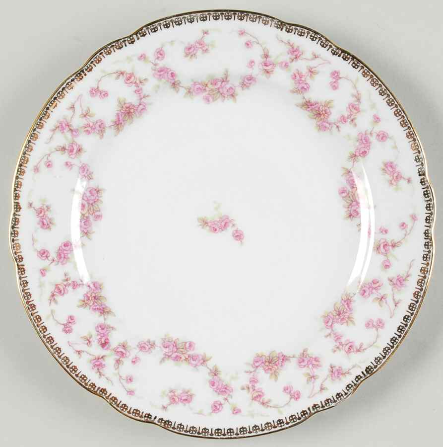 Original Bridal Rose Salad Plate by Schumann - Bavaria-1