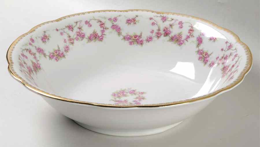 Original Bridal Rose 9" Round Vegetable Bowl by Schumann - Bavaria-1