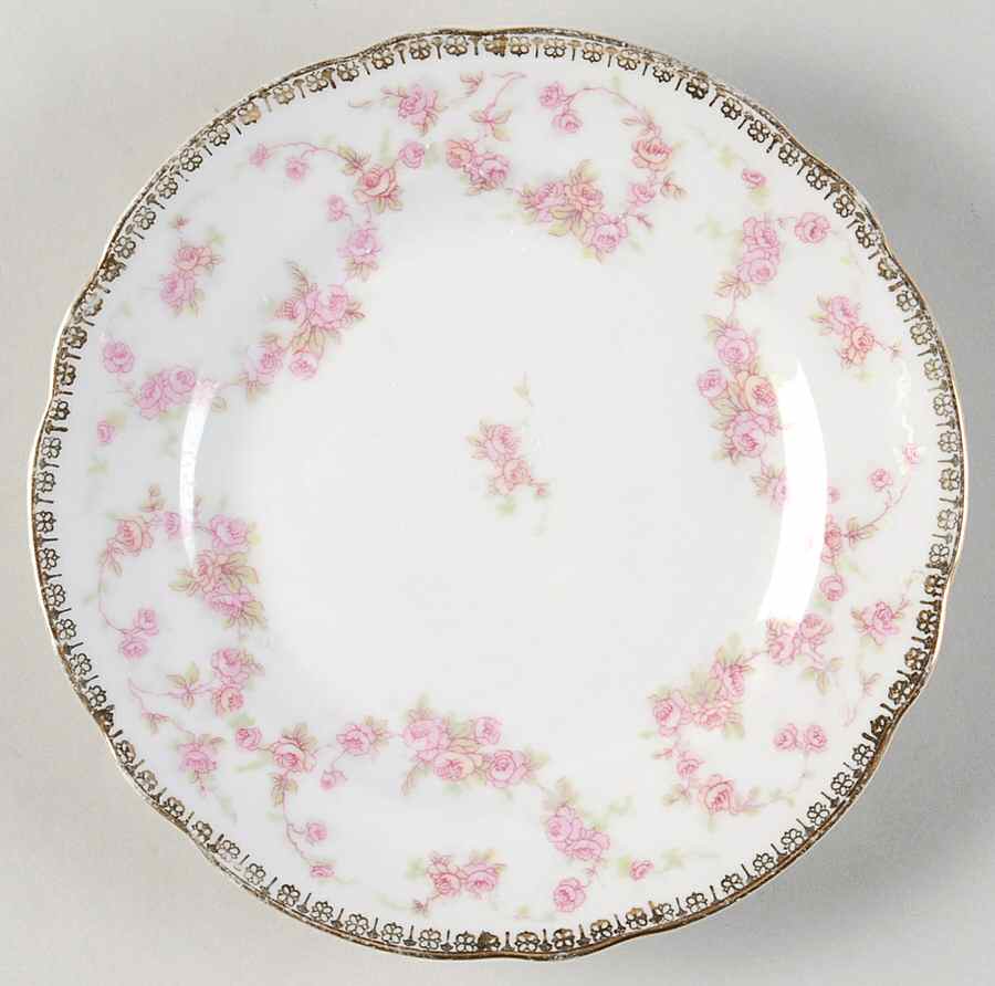 Original Bridal Rose Bread & Butter Plate by Schumann - Bavaria-1