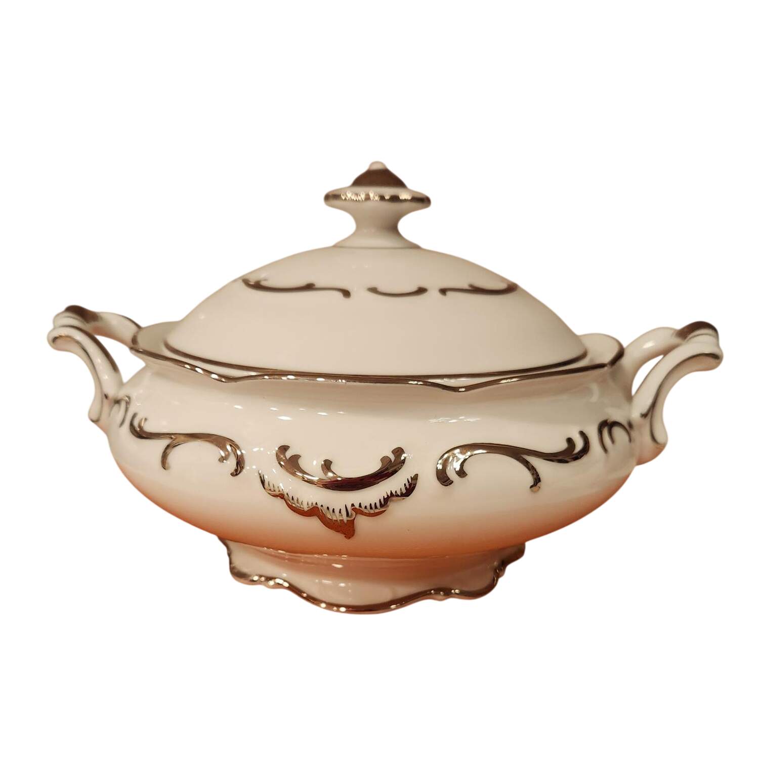 Platinum Elegance Sugar Bowl & Lid by Schumann - Bavaria-1