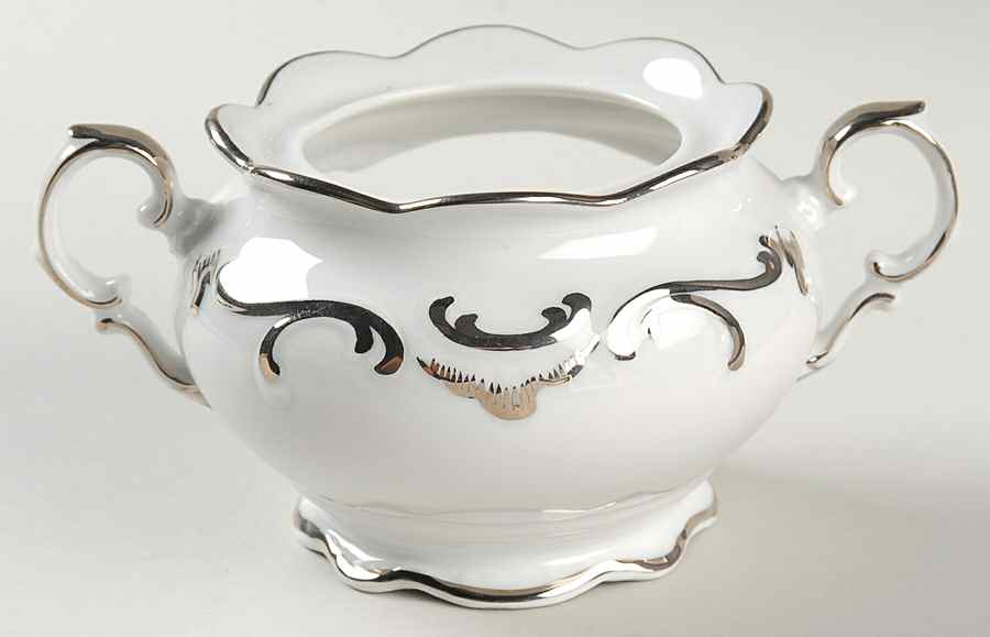 Platinum Elegance Sugar Bowl No Lid by Schumann - Bavaria-1