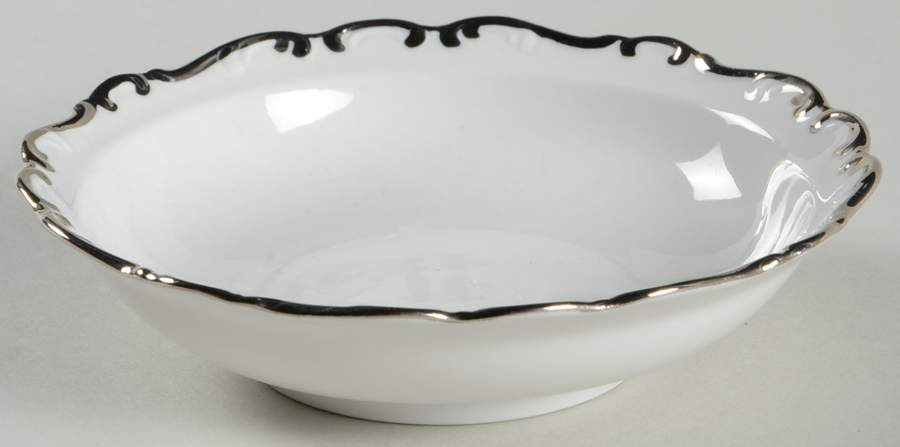Platinum Elegance Fruit/Dessert (Sauce) Bowl by Schumann - Bavaria-1