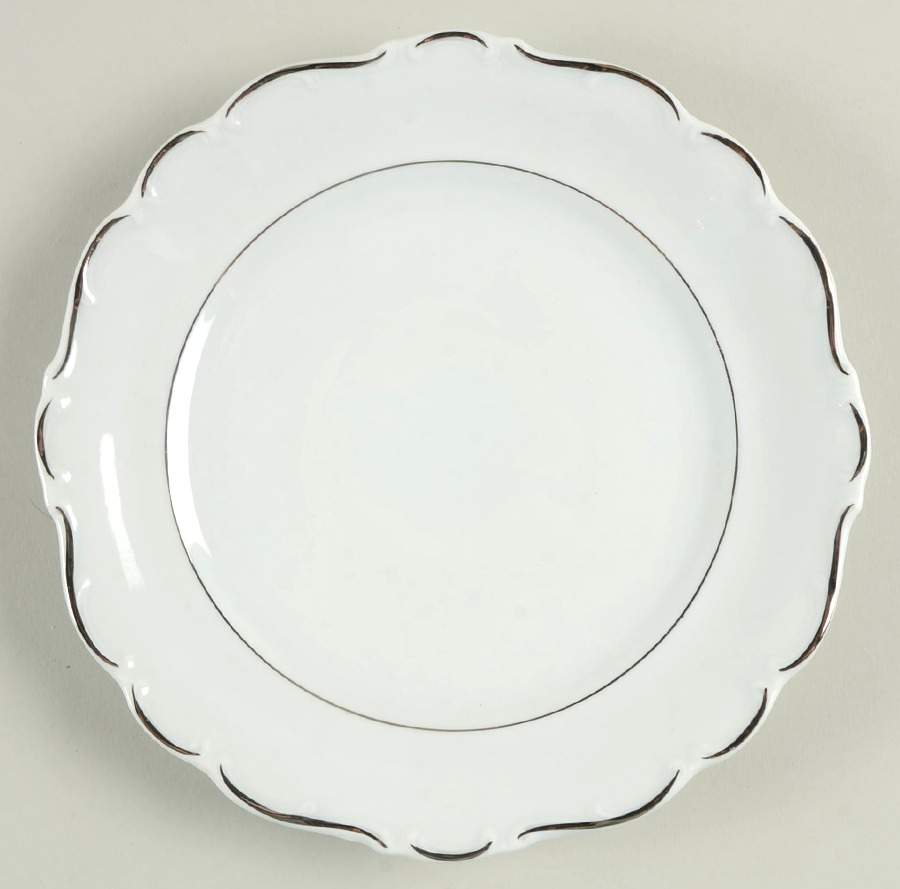 Platinum Scroll Salad Plate by Schumann - Bavaria-1