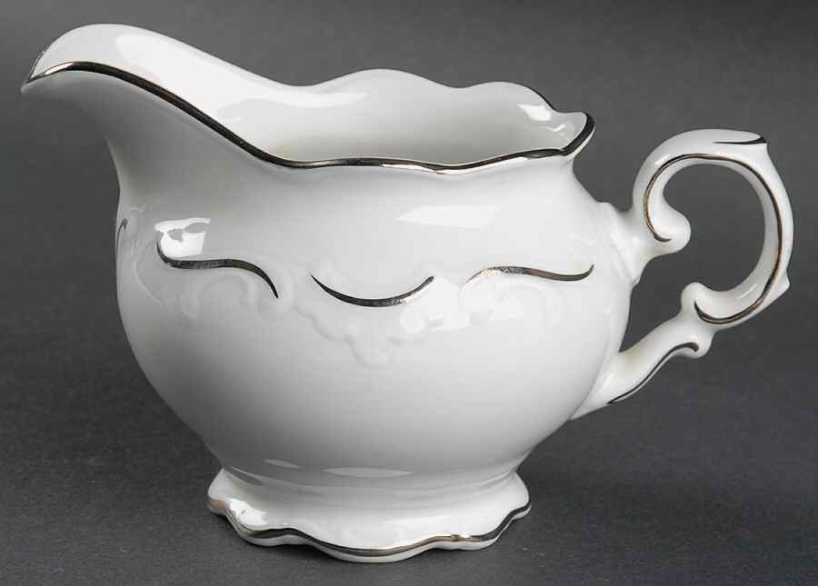Platinum Scroll Creamer by Schumann - Bavaria-1