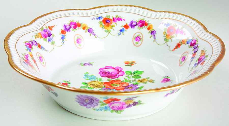 Dresdener Art 8" Round Vegetable Bowl by Schumann - Bavaria-1