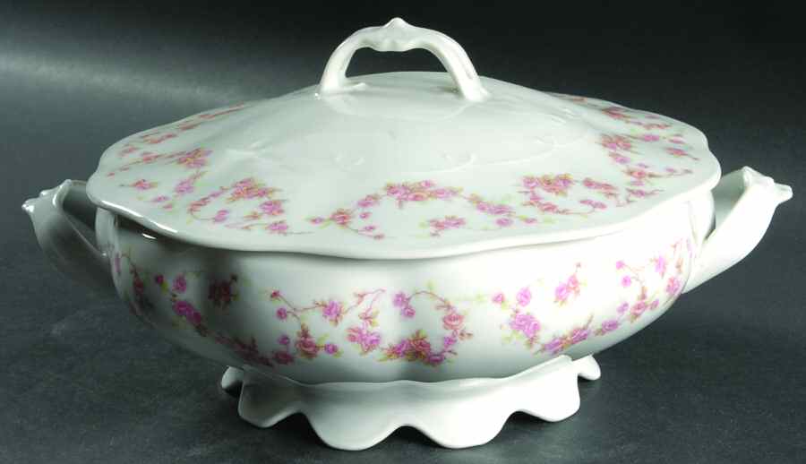 Rose Arbor Round Covered Vegetable by Schumann - Bavaria-1