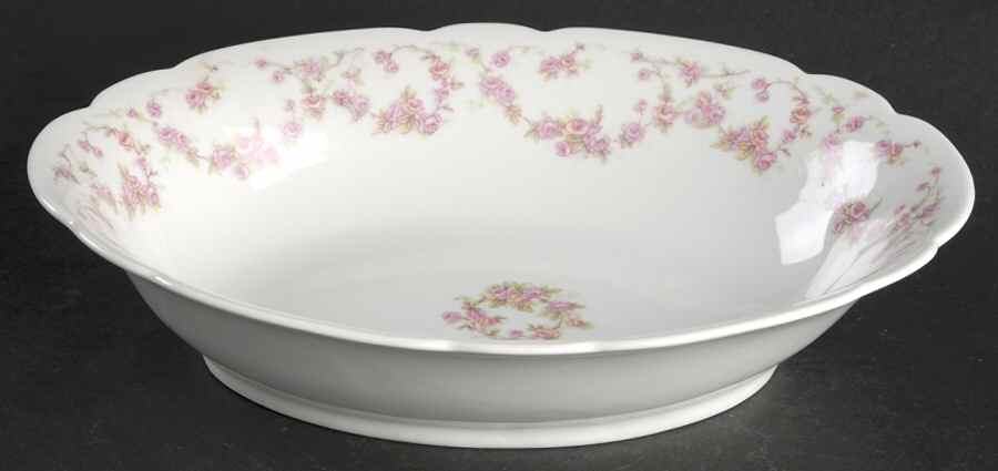 Rose Arbor 9" Oval Vegetable Bowl by Schumann - Bavaria-1
