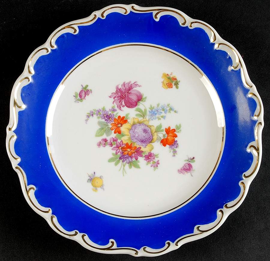 Royal Blue Salad Plate by Schumann - Bavaria-1