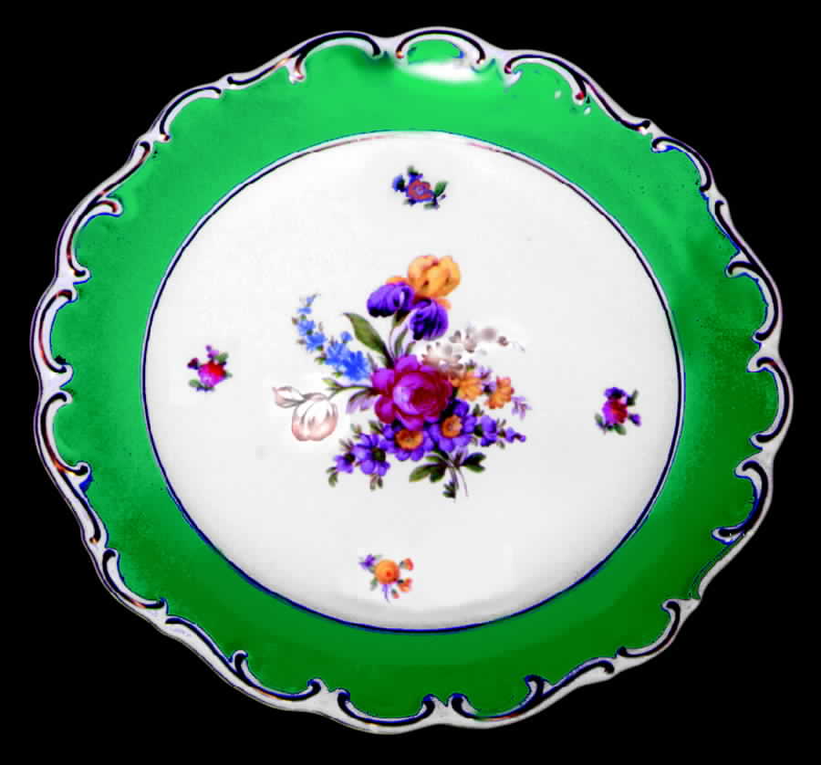 Royal Green Dinner Plate by Schumann - Bavaria-1