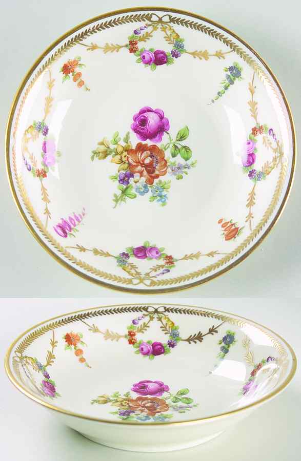 San Luis Rey (Ivory Background) Fruit/Dessert (Sauce) Bowl by Schumann - Bavaria-1