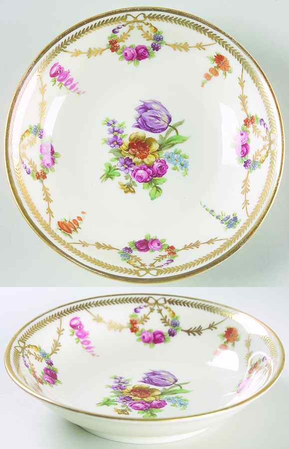 San Luis Rey (Ivory Background) Fruit/Dessert (Sauce) Bowl by Schumann - Bavaria-1