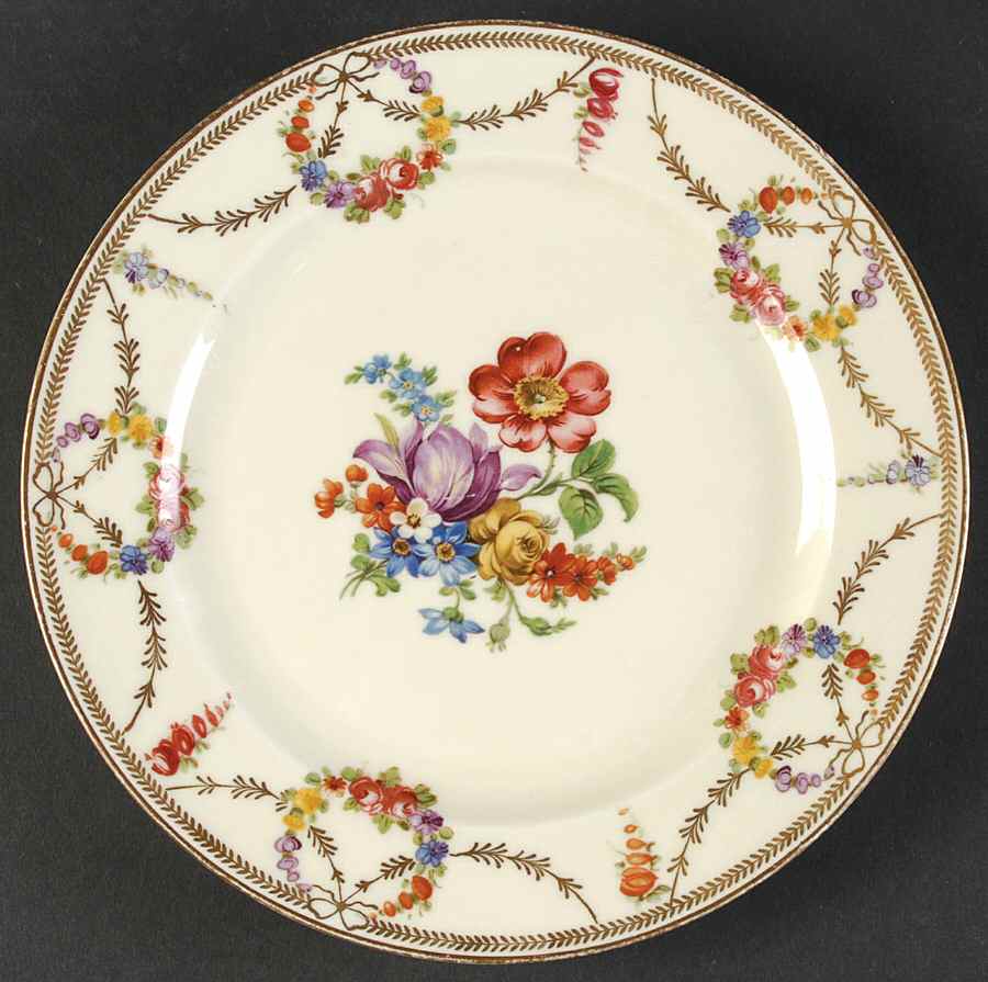 San Luis Rey (Ivory Background) Salad Plate by Schumann - Bavaria-1
