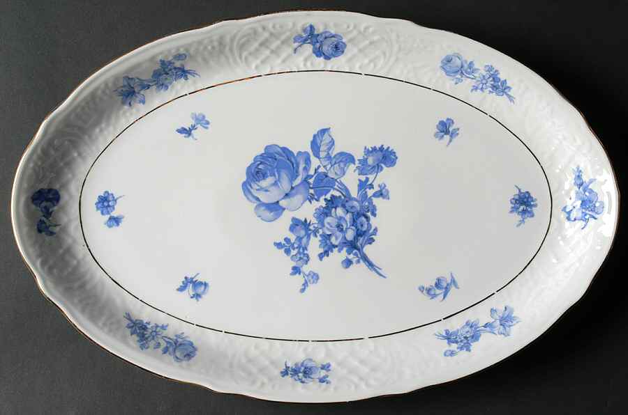 SCH1 14" Oval Serving Platter by Schumann - Bavaria-1