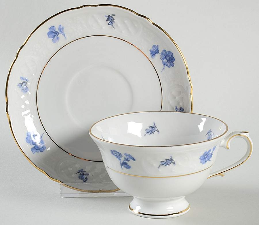 SCH1 Footed Cup & Saucer Set by Schumann - Bavaria-1