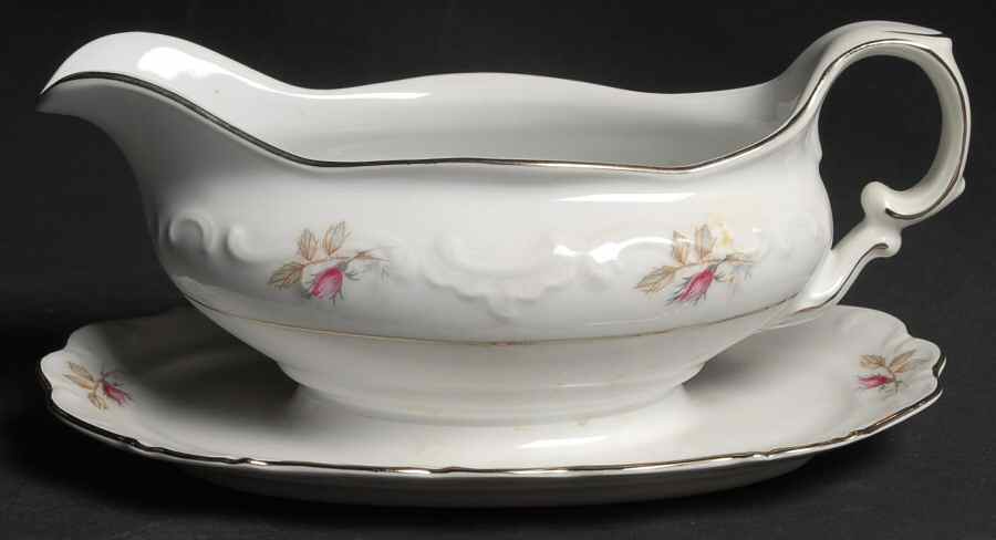 SCH103 Gravy Boat with Attached Underplate by Schumann - Bavaria-1