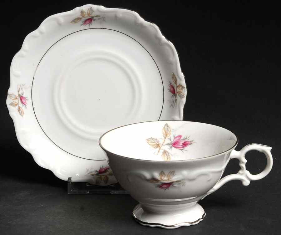 SCH103 Footed Cup & Saucer Set by Schumann - Bavaria-1