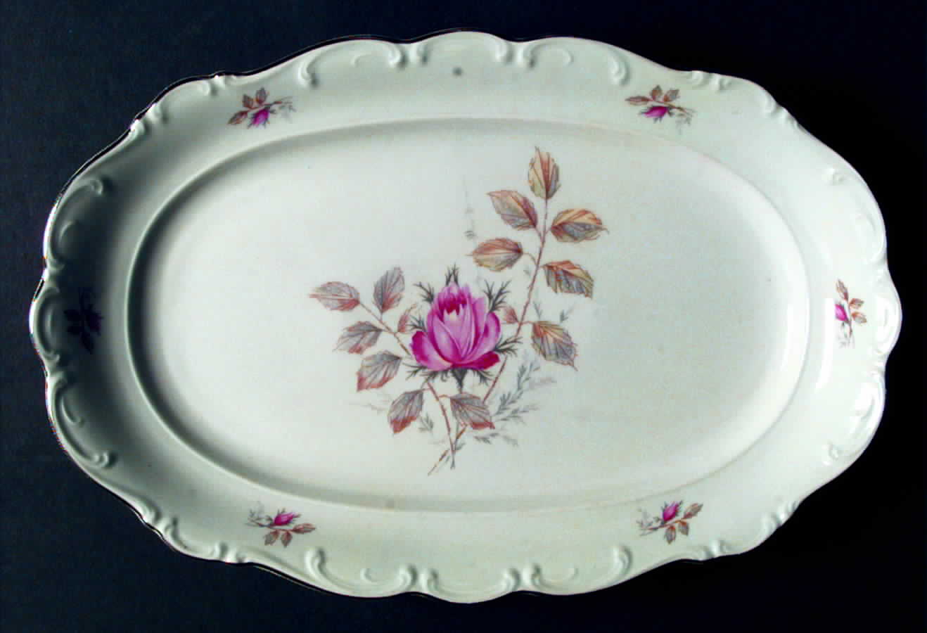SCH104 14" Oval Serving Platter by Schumann - Bavaria-1
