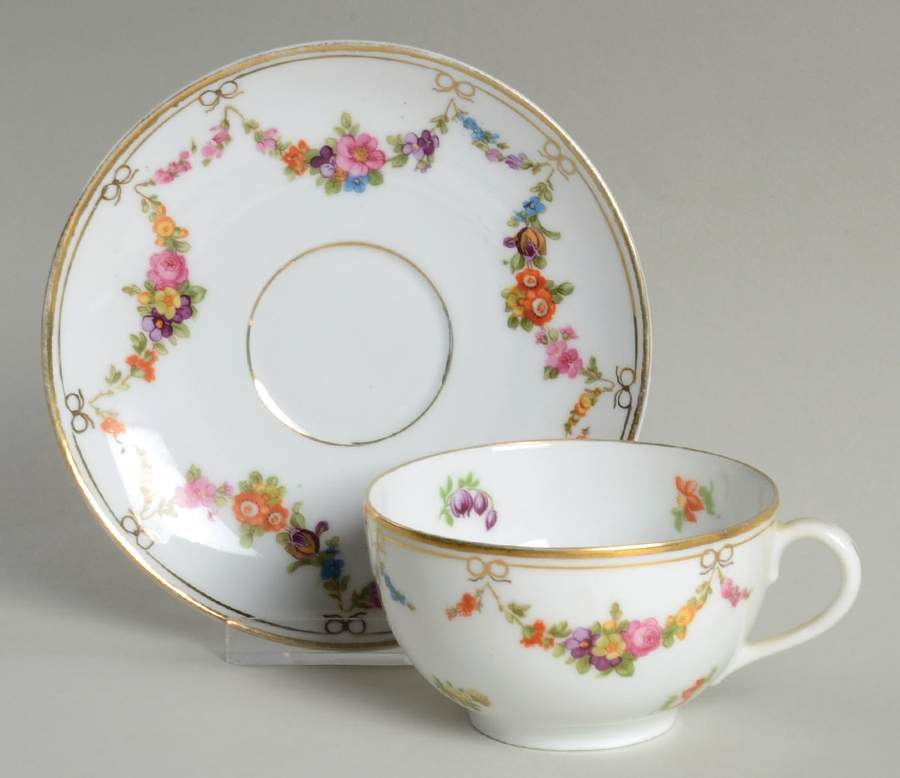 SCH106 Flat Cup & Saucer Set by Schumann - Bavaria-1