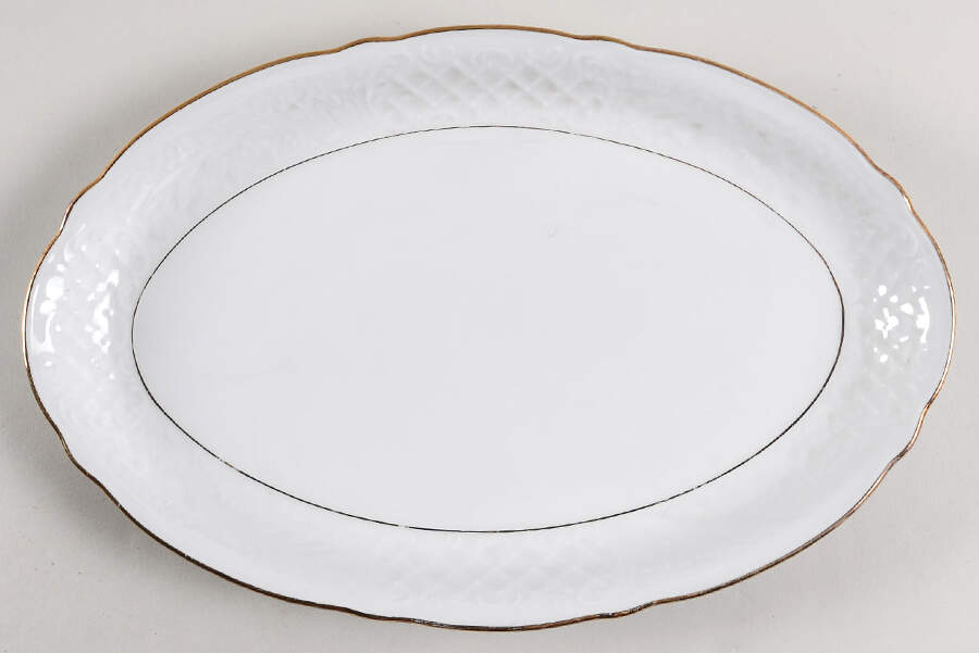 SCH15 12" Oval Serving Platter by Schumann - Bavaria-1