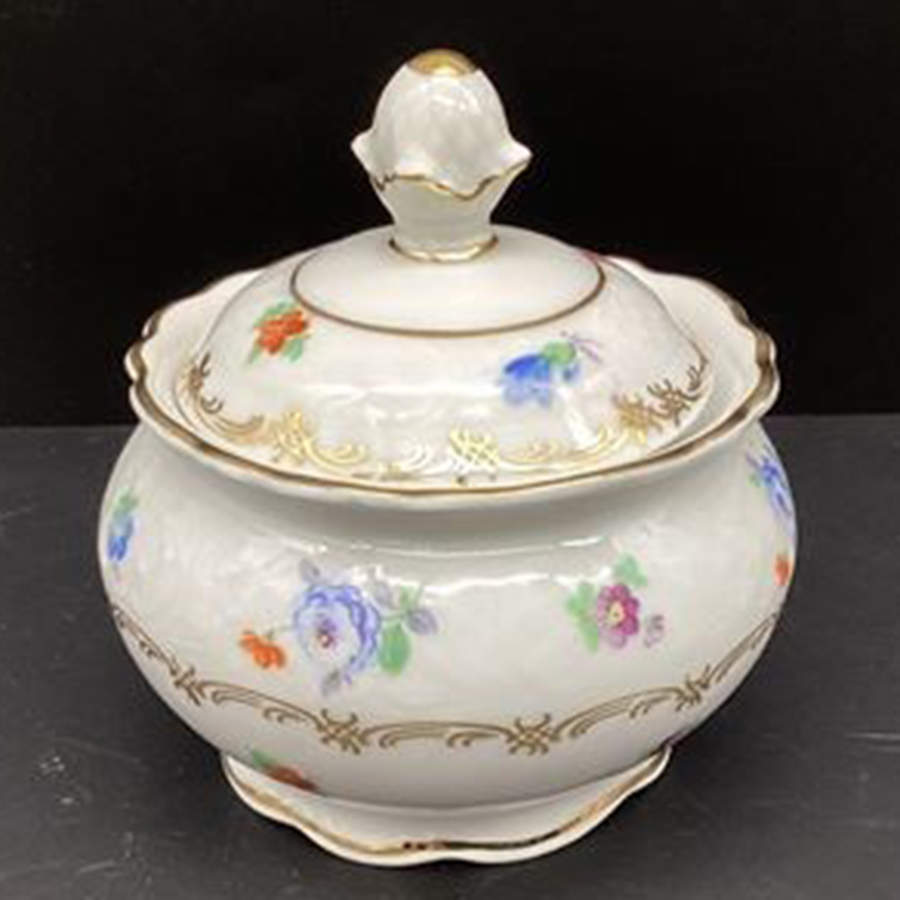 SCH18 Mini Sugar Bowl & Lid by Schumann - Bavaria-1