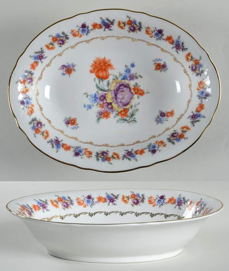 SCH18 9" Oval Vegetable Bowl by Schumann - Bavaria-1