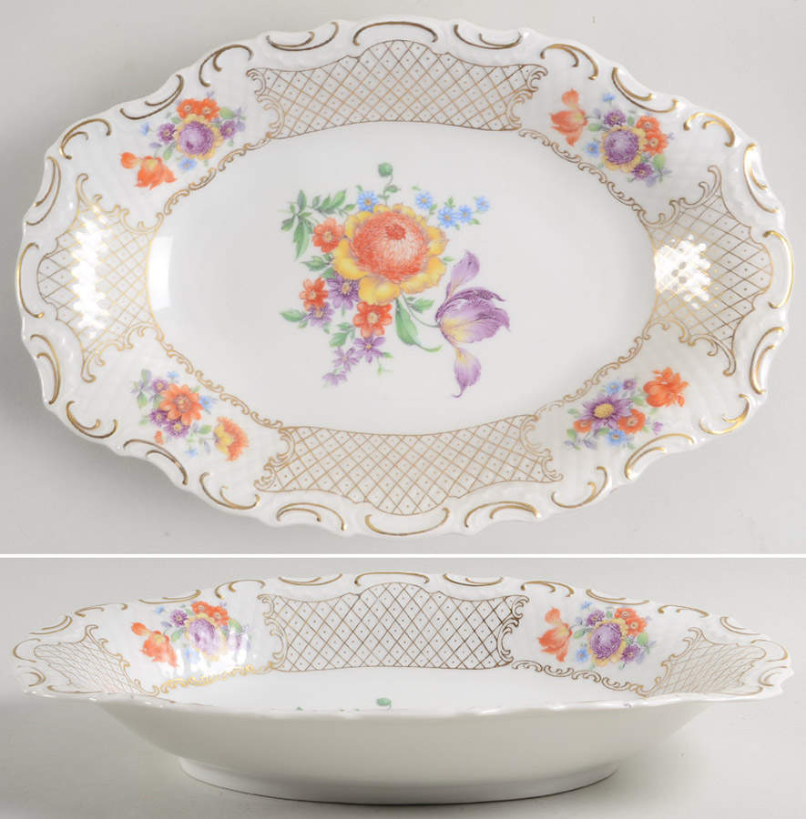 SCH26 12" Oval Vegetable Bowl by Schumann - Bavaria-1