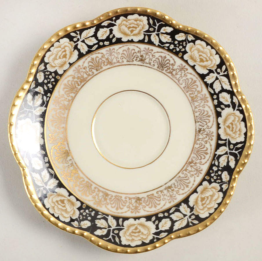 25076 Black Saucer for Demitasse Cup by Schumann - Bavaria-1