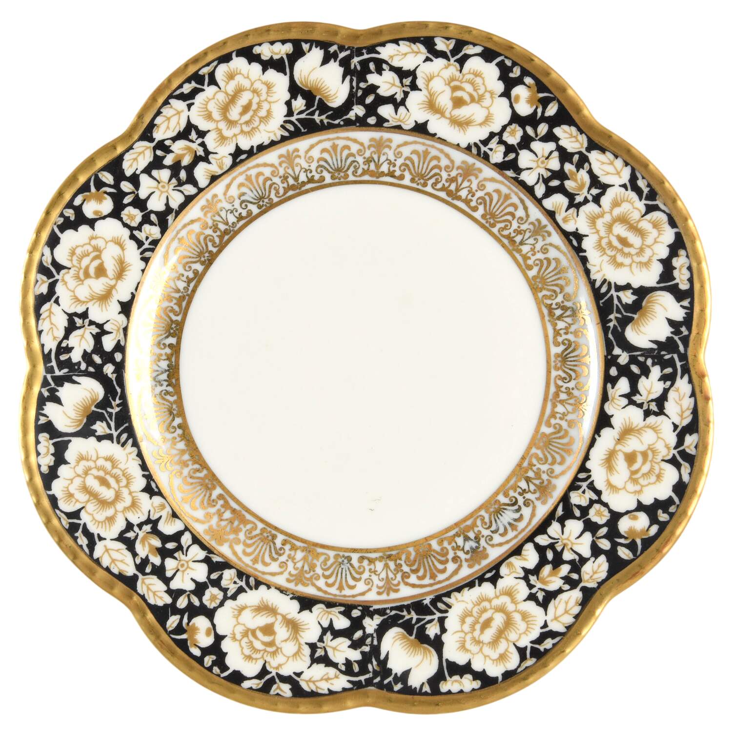 25076 Black Bread & Butter Plate by Schumann - Bavaria-1