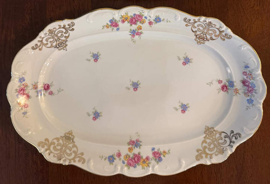 SCH38 14" Oval Serving Platter by Schumann - Bavaria-1