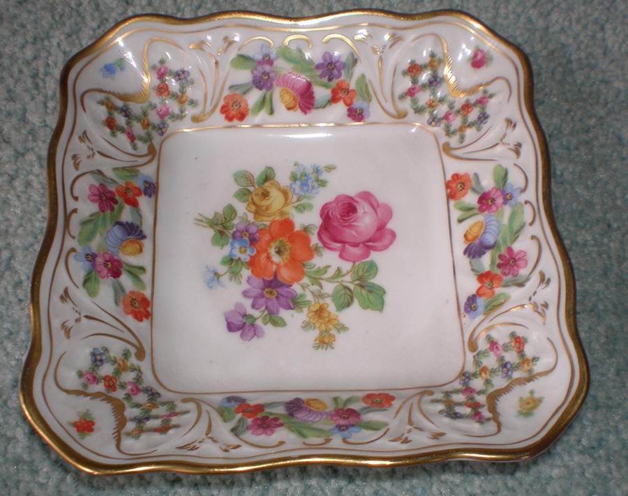SCH55 5" Square Nut Dish by Schumann - Bavaria-1