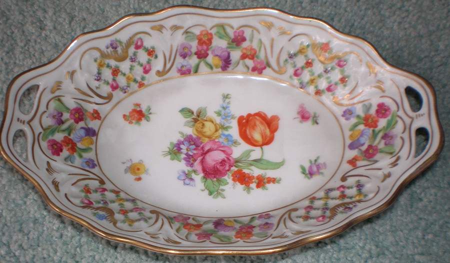 SCH55 7" Oval Nut Dish by Schumann - Bavaria-1