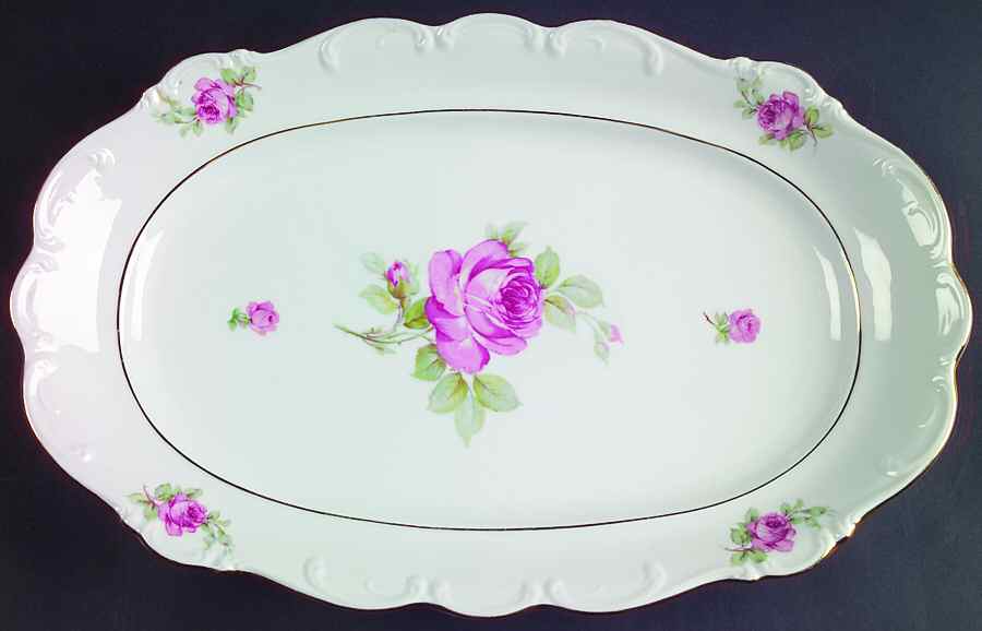 SCH57 14" Oval Serving Platter by Schumann - Bavaria-1
